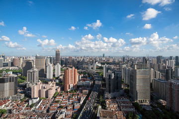 Fototapeta na wymiar Beautiful shanghai city skyline 