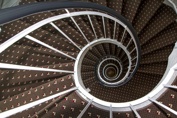 Spiral staircase, top view