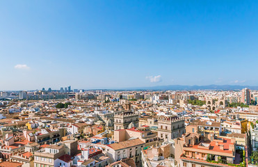 Fototapeta na wymiar Aerial view of the Valencia