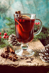 Hot mulled wine