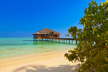 Spa saloon on Maldives island