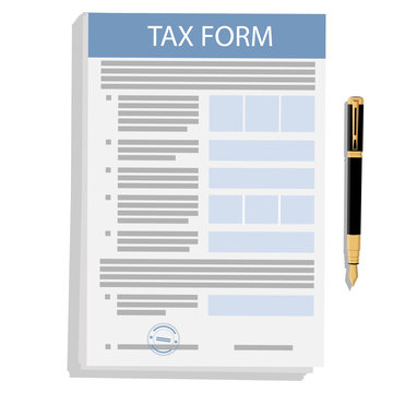 Tax form vector