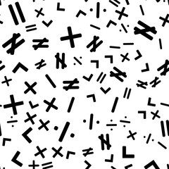 Mathematics seamless pattern