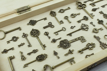 Collection of ancient keys