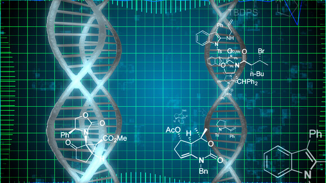 DNA Drawing on Blue Network
