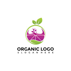 Organic Logo Template. Vector Illustrator Eps. 10