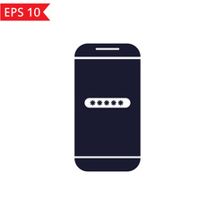 Smartphone password icon.