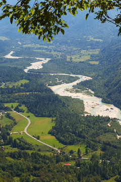 Valley of Soca river, Slovenia