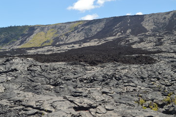 Beautiful Landscapes Of Extinct Lava Rivers. Big Island, Hawai, USA. EEUU.