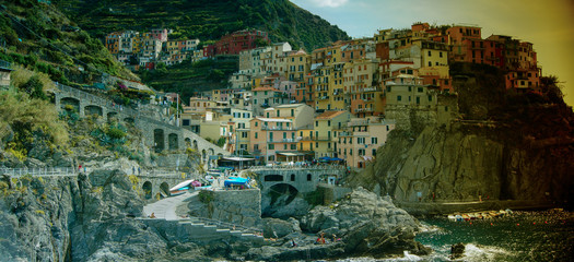 Town of Manarola, Cinque Terre, Italy
