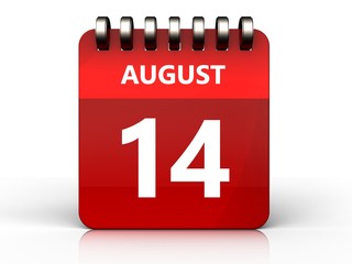 3d 14 august calendar