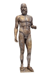 Fototapeta na wymiar Greek statue isolated