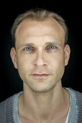 male portrait with a ring light