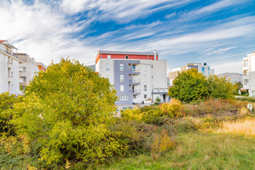Fototapeta na wymiar residential houses in a Balkan city