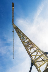 Construction crane in Brussels, Belgium