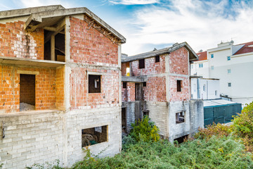 houses under construction