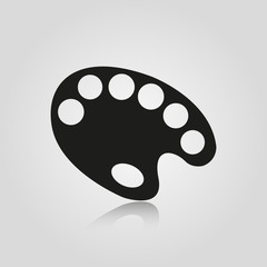 Palette isolated on white background. Stock - Vector illustration for your design and business