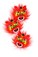 Chinese New Year Lion Heads Ornament