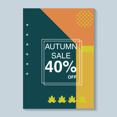 Modern banner in the memphis style