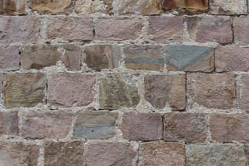 texture of old stone wall of fortress