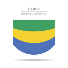 Gabon national flag vector icon