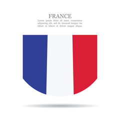France national flag vector icon