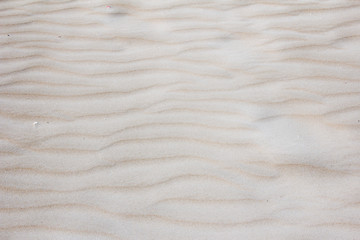 Fototapeta na wymiar Background, texture, wave pattern of sand on the beach, soft light