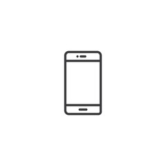mobile phone Icon. line style vector illustration