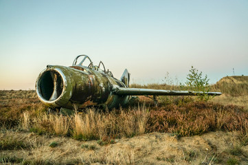 old rusty airplane