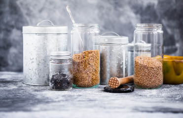 Cereals grains ingredients storage