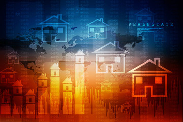 2d rendering Stock market online business concept. business Graph 