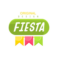 Naklejka premium Fiesta original logo design