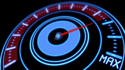 speedometer display-maximum