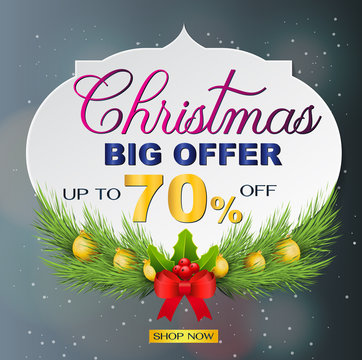 Christmas sale and seasonal discount templates. banners, flyers, posters for shopping store discount background