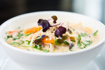 Chicken coconut soup