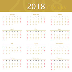 2018 calendar popular premium for business