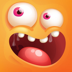 Cartoon Monster Face