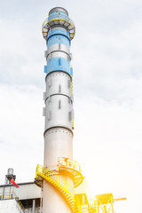 Close up Industrial zone. Plant oil and gas refinery industry.