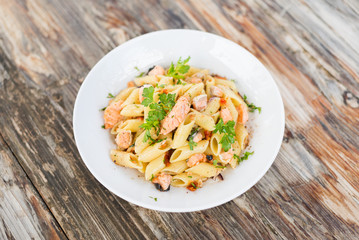 Penne al Salmone, Italian Pasta