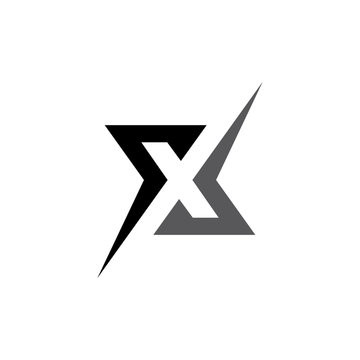 x letter abstract logo