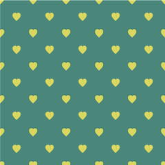 Pattern with hearts. Flat Scandinavian style for print on fabric, gift wrap, web backgrounds