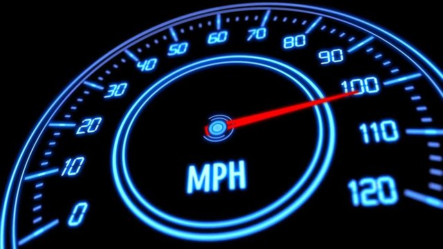 speedometer display mph