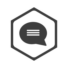 ikona sześciobok z zaokrąglonymi wewnątrz krawędziami © vempireart