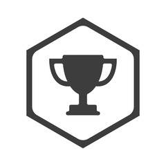 ikona sześciobok z zaokrąglonymi wewnątrz krawędziami