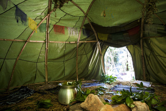 Mexican or Indian Sauna Hut - Stock image