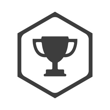 ikona sześciobok z zaokrąglonymi wewnątrz krawędziami