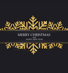 New Year and Merry Christmas Background. Vector Illustration