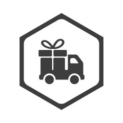 ikona sześciobok z zaokrąglonymi wewnątrz krawędziami © vempireart