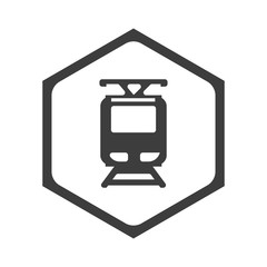 ikona sześciobok z zaokrąglonymi wewnątrz krawędziami © vempireart