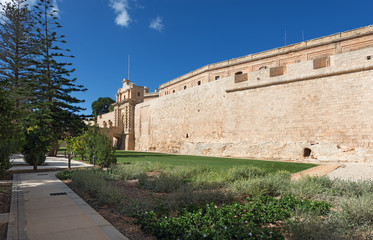 Wall of Mdina city (Malta)